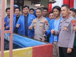 Mahasiswa Pemalang Dukung Polres Sukseskan Program Pekarangan Pangan Lestari