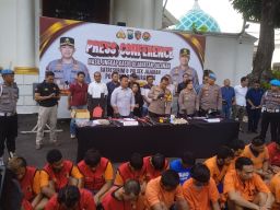 Polrestabes Surabaya Beberkan 17 Kasus Kejahatan Jalanan