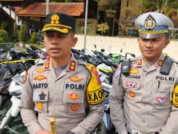 Diduga Akan Balap Liar Saat Ngabuburit, Puluhan Motor Disita