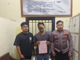 Diduga Lakukan Penipuan Sewa Sawah Kades di Bondowoso Digelandang Polisi