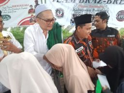 Tebar Kasih, Team Braz Bresz Pemuda Pancasila Pemalang Gelar Pengajian dan Santunan Yatim