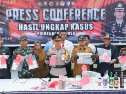 Apel Operasi Ketupat Semeru 2025, Polisi Musnahkan Ratusan Barang Bukti