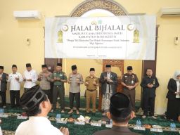 Polres dan MUI Mojokerto Gelar Halal Bihalal, Ulama dan Forkopimda Kompak Hadir