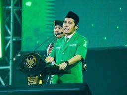 Ketua Ansor Jatim Sampaikan Pesan Lucu Soal Cinta di Depan Gus Fawait