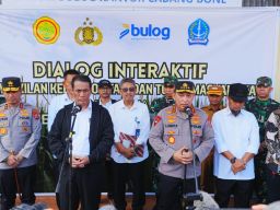 Kapolri dan Mentan Tinjau Gudang Bulog Tanete, Dukung Swasembada Pangan