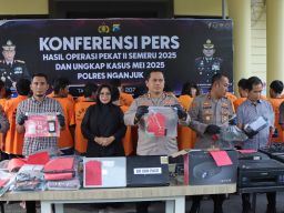 Operasi Pekat II Semeru 2025, 47 Kasus Tindak Pidana Berhasil di Bongkar