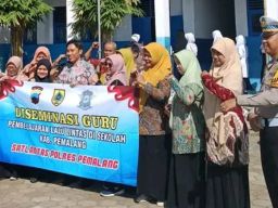 Satlantas Polres Pemalang Sambangi SMAMDA, Edukasi Lalu Lintas di Tengah OPS Patuh Candi