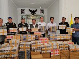 Pemkab Majalengka dan Satgas BKCHT Amankan Ribuan Rokok Ilegal