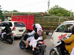 Truk Bermuatan Bambu Runcing Masih Bebas Melintas di Kota Pemalang, Warga Khawatir Keselamatan Terancam