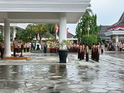 Peringatan Hari Pramuka ke-64, Bupati Menyampaikan Gerakan Pramuka Wadah Pembinaan Karakter