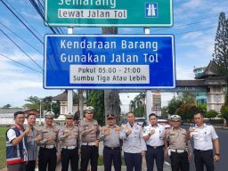 Rizal Bawazier Apresiasi Pemasangan Rambu Imbauan Kendaraan Barang di Tol Pemalang