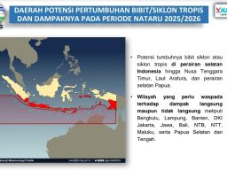 Masyarakat Diimbau Siap Siaga Hadapi Siklon Tropis di Samudera Hindia