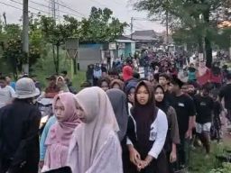 Muncul Lautan Manusia pada Tradisi Ngabuburit Talang Kendaldoyong Pemalang