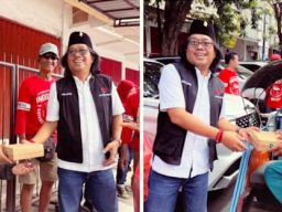 Jumat Berkah, Relawan Buleks’99 Bagikan Ratusan Nasi Kotak untuk Warga Surabaya ‎