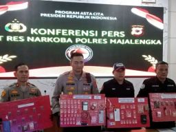 Polres Majalengka Bongkar Peredaran Narkotika, 16 Tersangka Diciduk dalam Dua Bulan