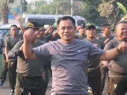 Semarak Kemerdekaan RI ke-81, Kodim 0616/Indramayu Gelar Jalan Santai dan Perlombaan Penuh Kebersama