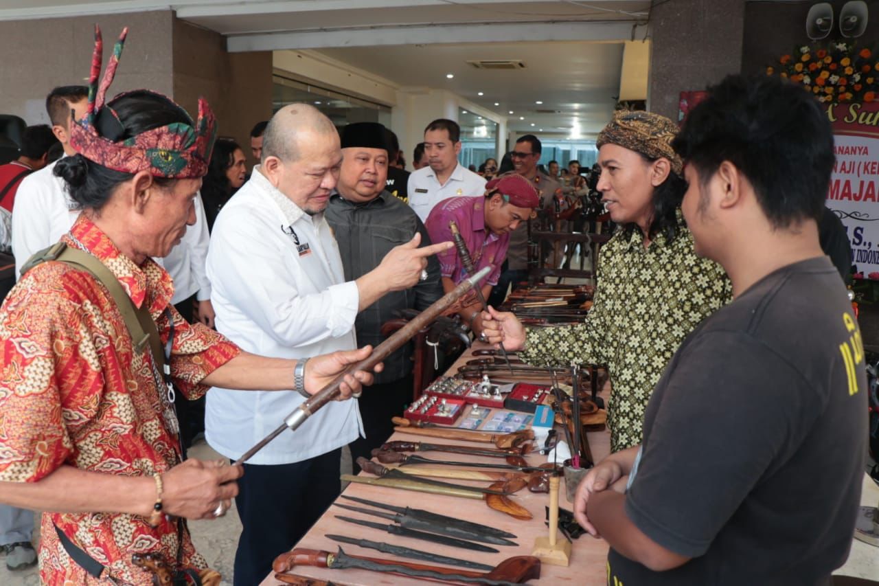 Buka Pameran Tosan Aji, LaNyalla: Keris Jati Diri Bangsa, Tertulis dalam Banyak Prasasti