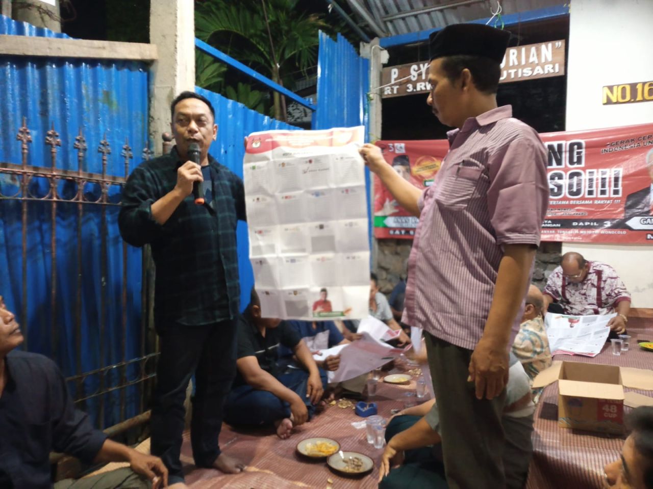 Kampanye di Kampung Kutisari, Caleg Incumbent PDI Perjuangan Beberkan Padat Karya