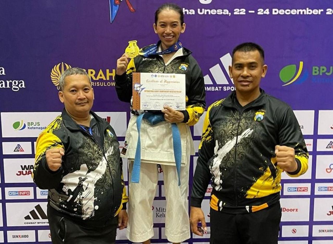 Internasional Karate Championship 2023, Atlet Karate Polres Kediri Raih Dua Medali