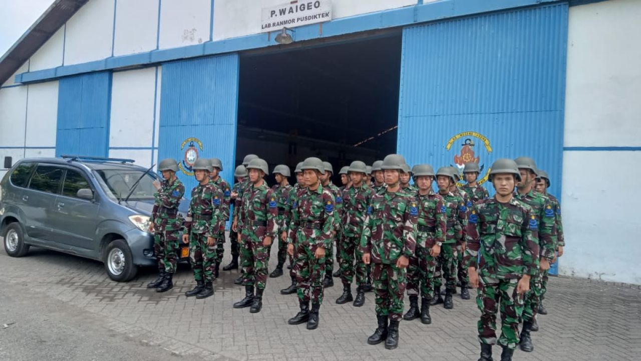 Puluhan Siswa Dikmata TNI AL Lattek Mengemudi Ranmor, Ini Rutenya