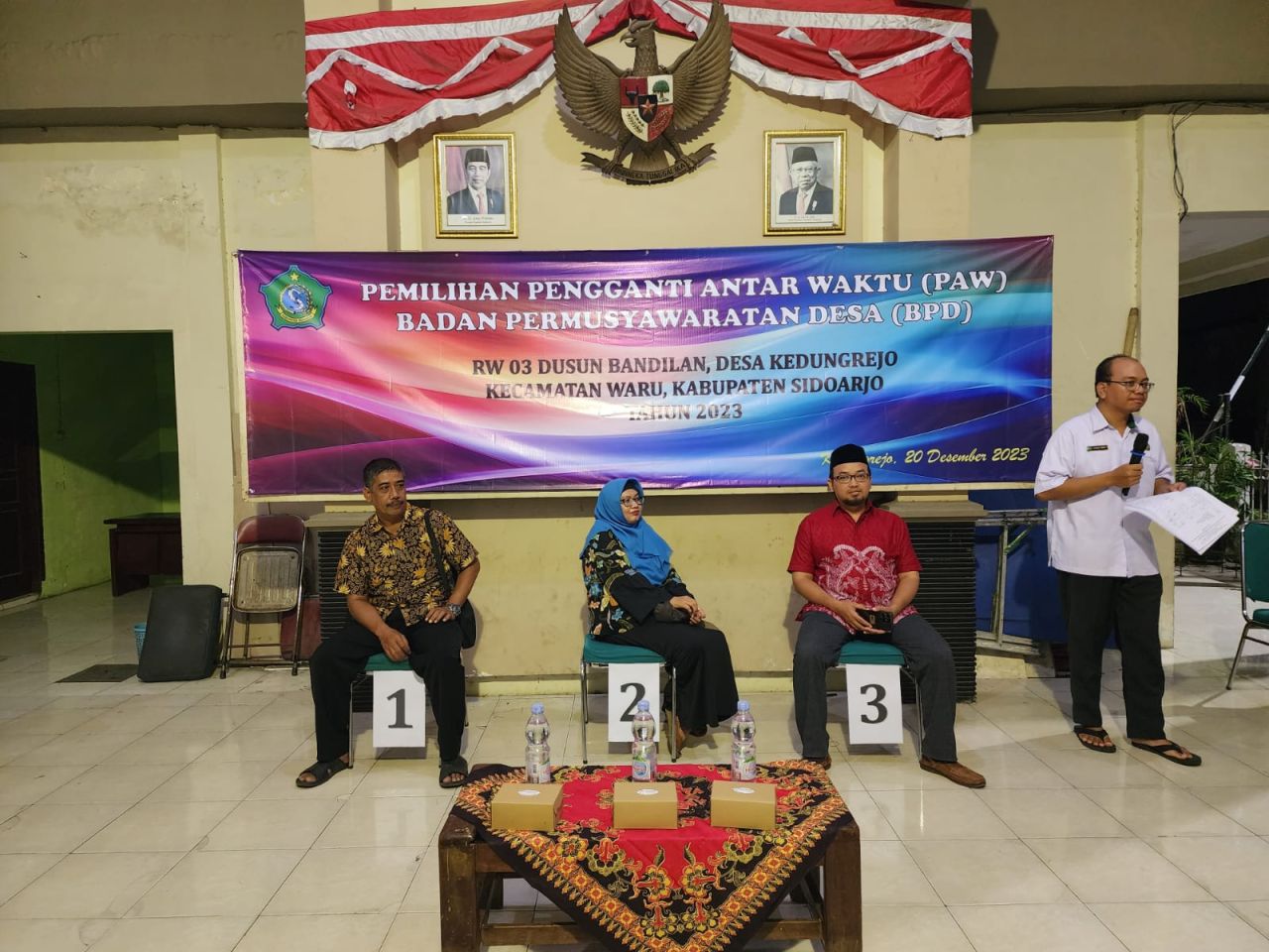 Lantik Plt BPD, Ini Pesan Lurah Kedung Rejo Sidoarjo