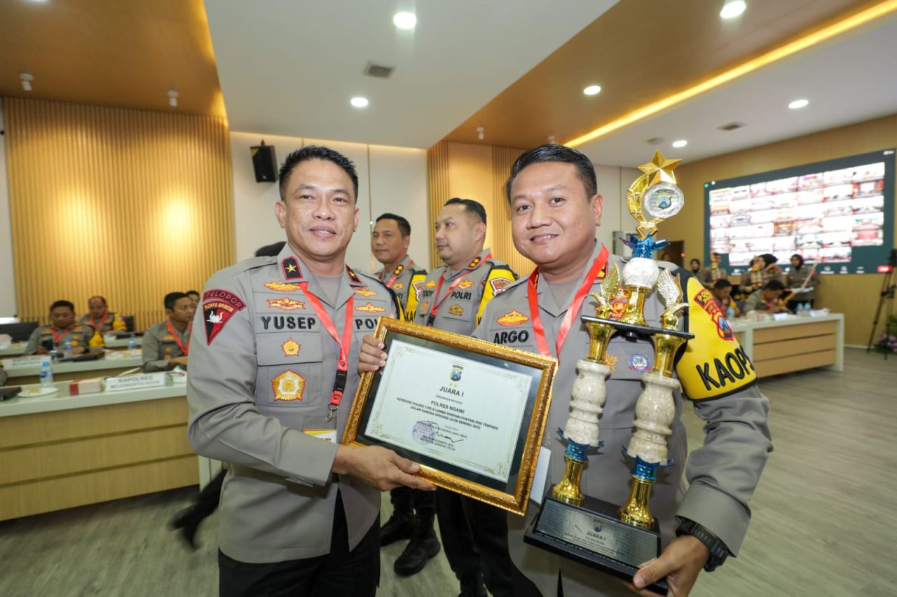 Pos Pelayanan Nataru Polres Ngawi Raih Juara Satu