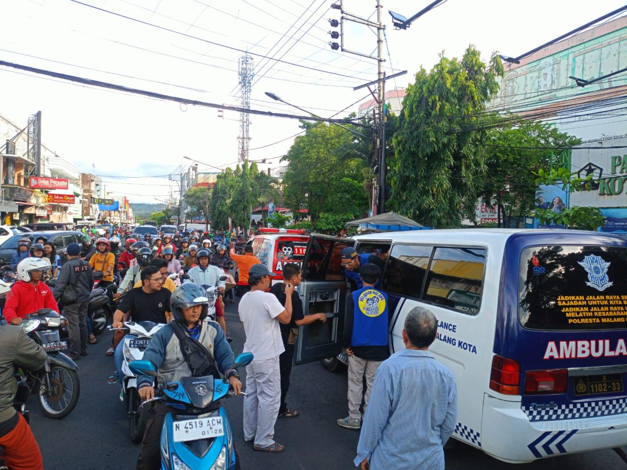 Acungkan Sajam di Pasar Besar Kota Malang, ODGJ Diamankan Polisi