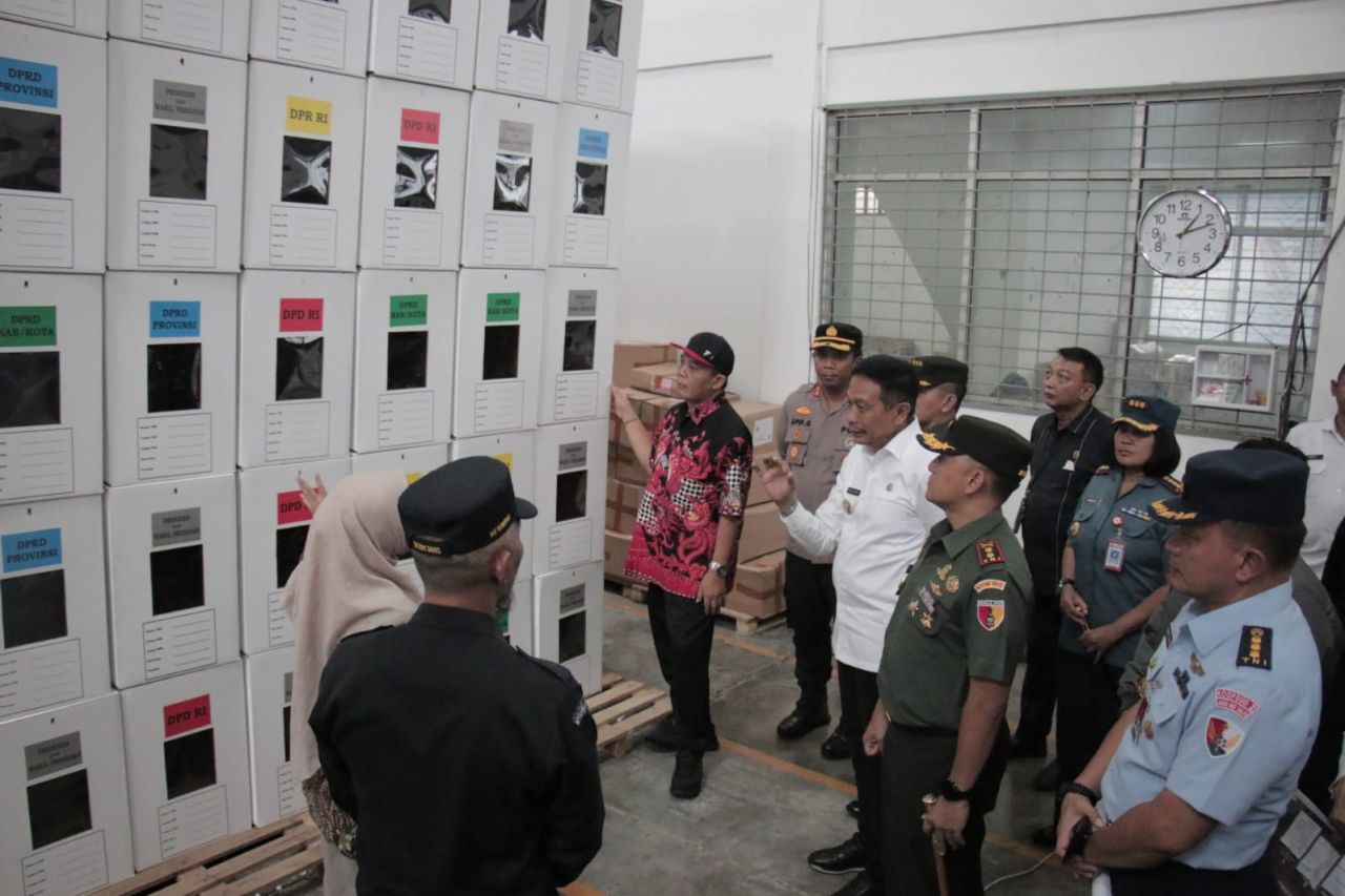 Forkopimda Kota Malang Kunjungi Gudang Logistik KPU