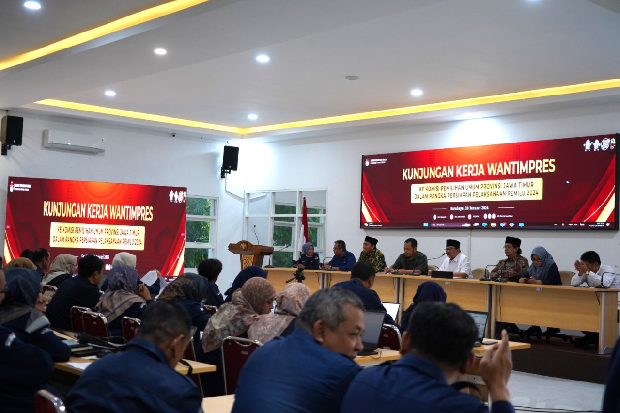 KPU Jatim Beberkan Rodmap Pesiapan Pemilu kepada Anggota Wantimpres