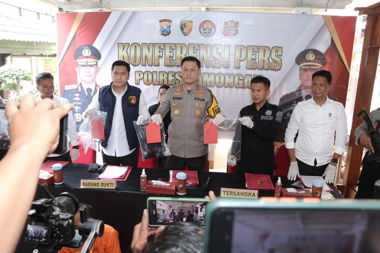 Terduga Residivis Pembobol Minimarket di Lamongan Digelandang Polisi