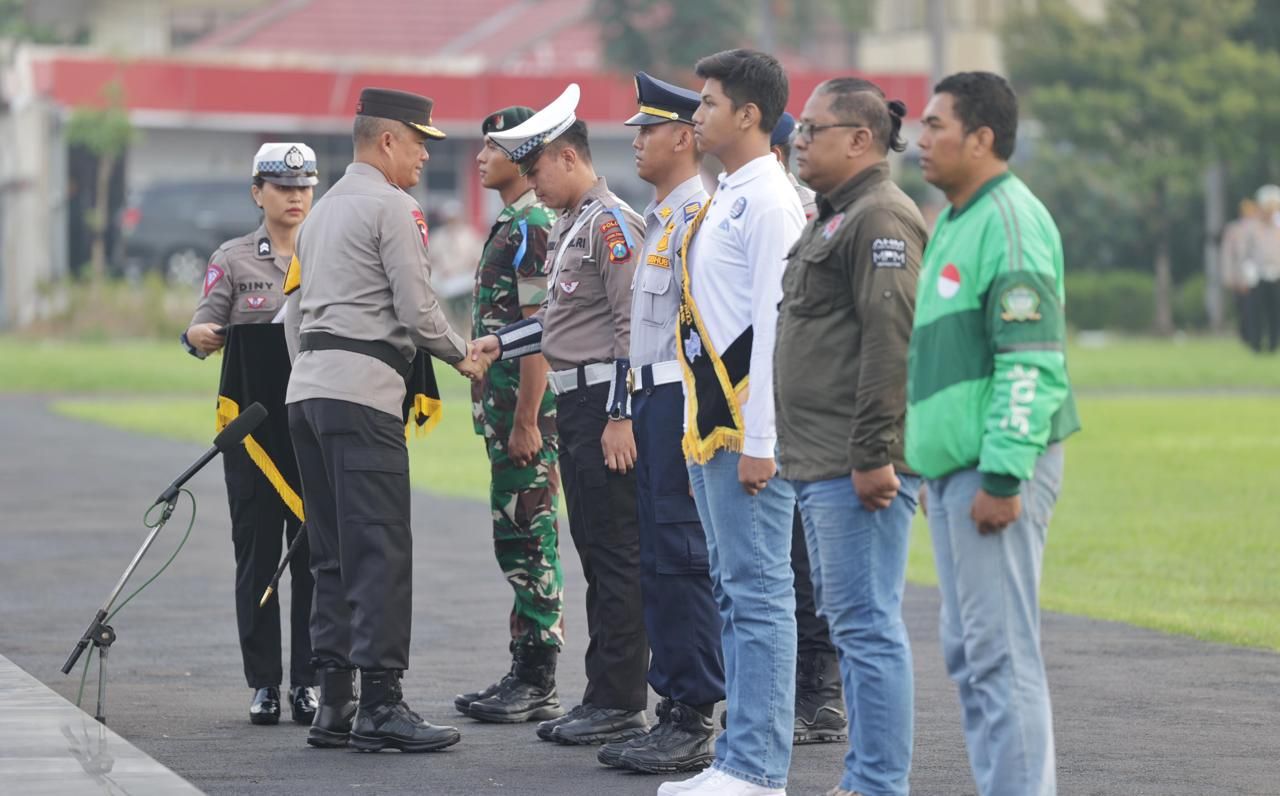 Polda Jatim Apel Gelar Pasukan Operasi Keselamatan 2024