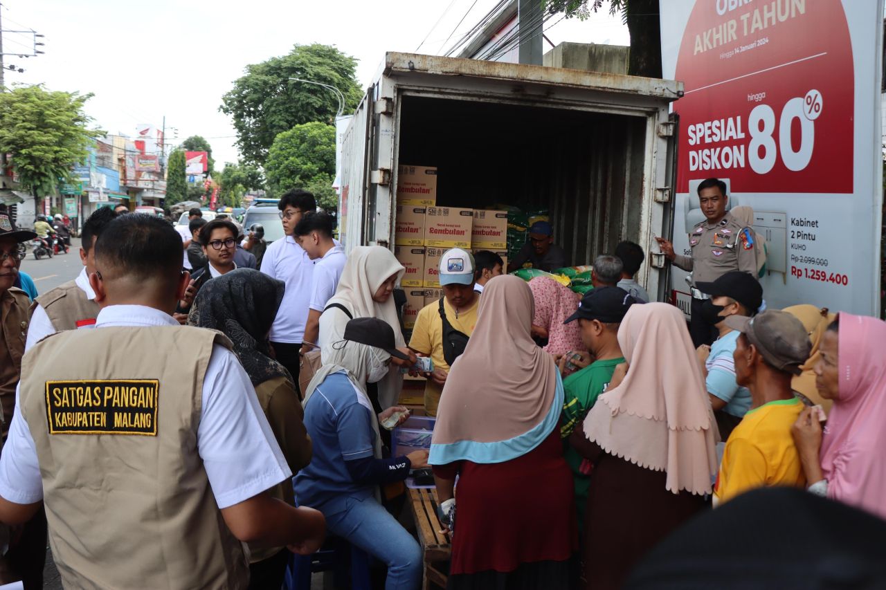 Operasi Pasar Murah Harga Beras di Malang Berangsur Turun