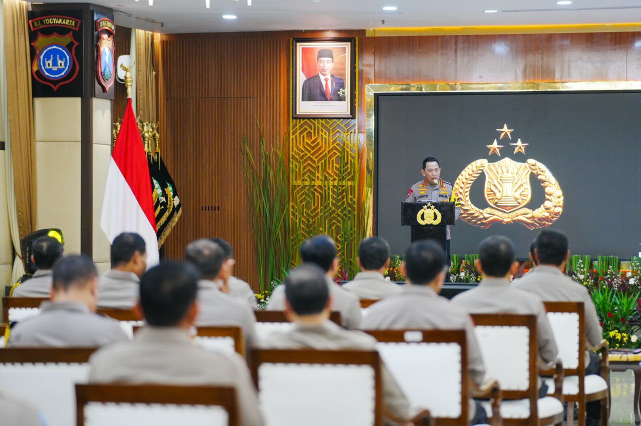 Buka Rakernis Satker Polri, Kapolri Minta Kebijakan Pemerintah Harus Dikawal