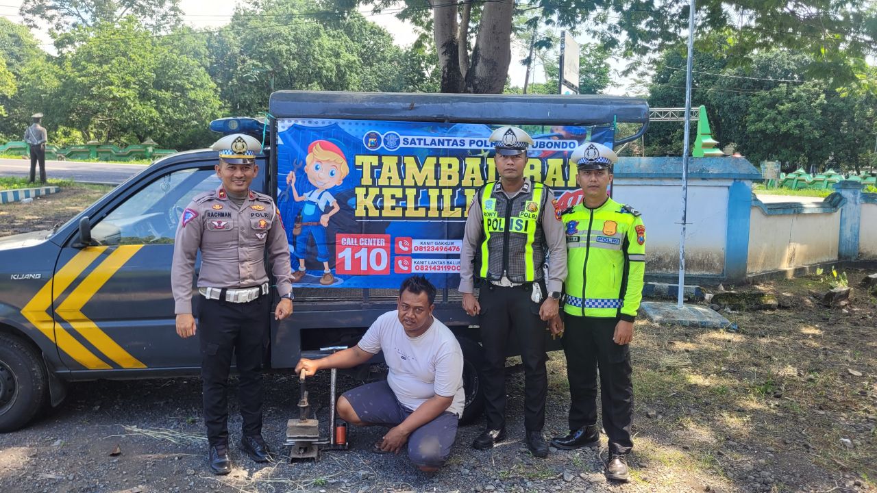 Mudik Lebaran, Polisi Siapkan Layanan Patroli Tambal Ban Gratis di Jalur Hutan Baluran Situbondo