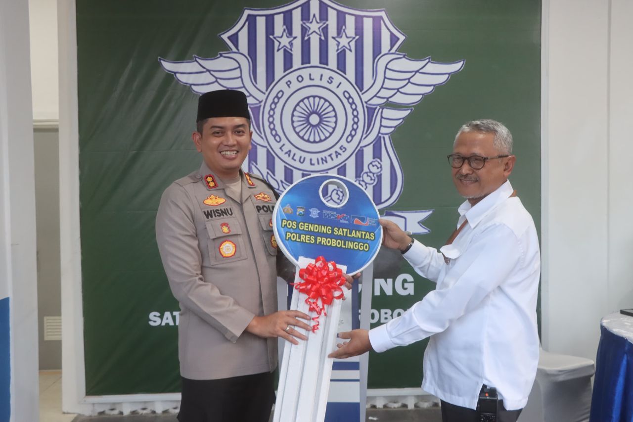 Kapolres Probolinggo Resmikan Pospol Gending