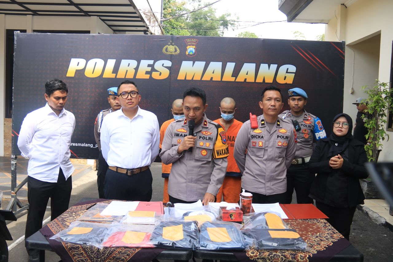 Dua Terduga Pelaku Curas Diamankan Polres Malang