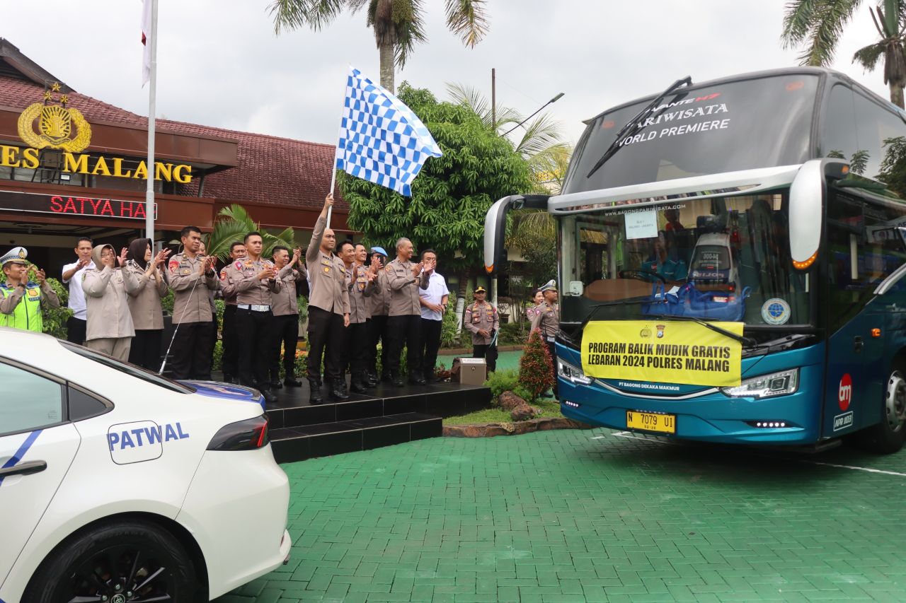 Arus Balik, Polres Malang Fasilitasi Masyarakat Kembali ke Perantauan