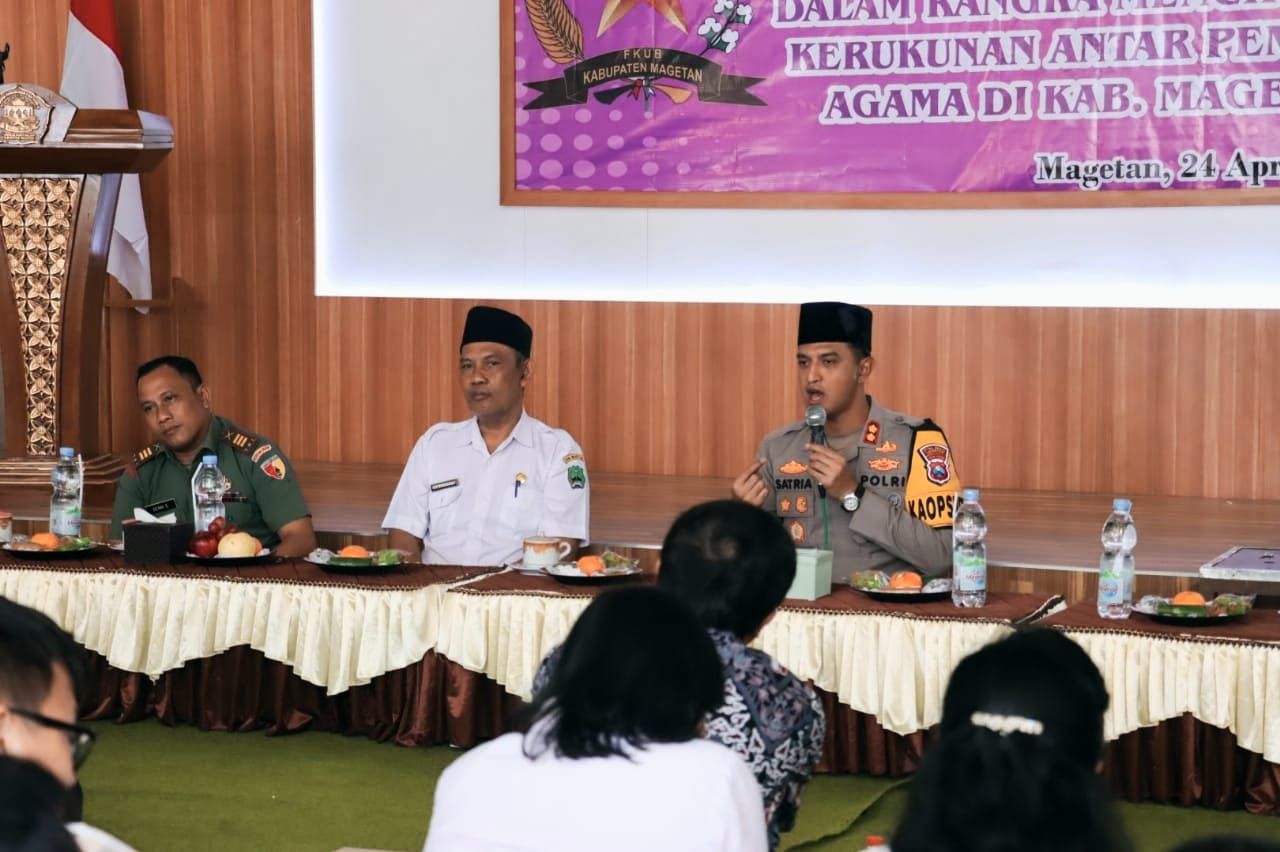 Dialog Lintas Agama, Kapolres Magetan Beberkan Kunci Menjaga Persatuan dan Kesatuan