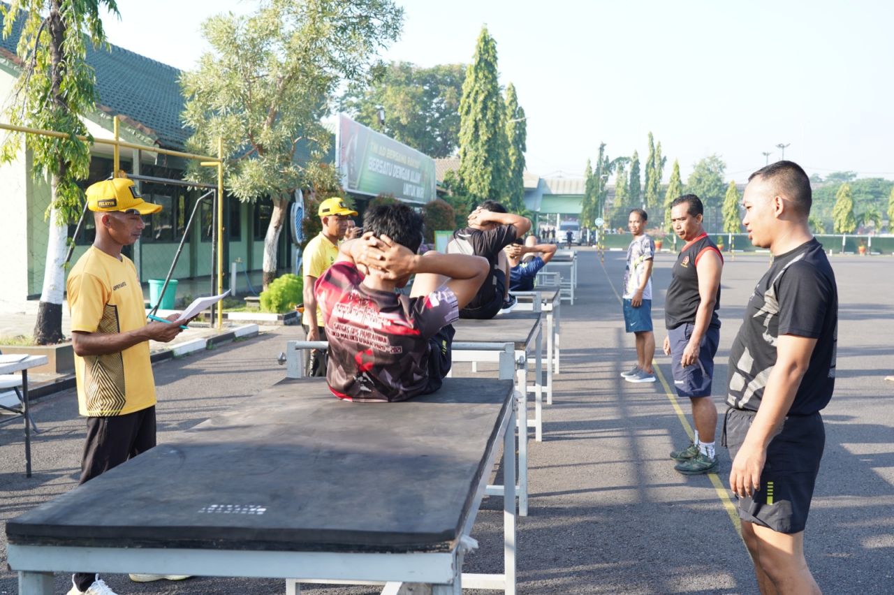 Prajurit dan PNS Korem 084/BJ Mengikuti Garjas Periodik Semester I TA. 2024