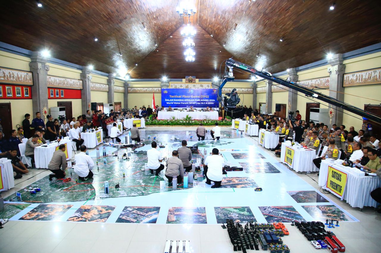 Polri Gelar Tactical Floor Game di Bali 