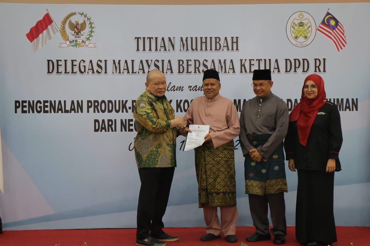 Ketua DPD RI Terima Delegasi Trengganu Malaysia