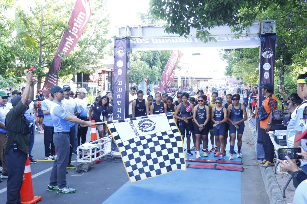 89 Atlet Duathlon 16 Provinsi Berlaga di Piala Kapolres Situbondo 