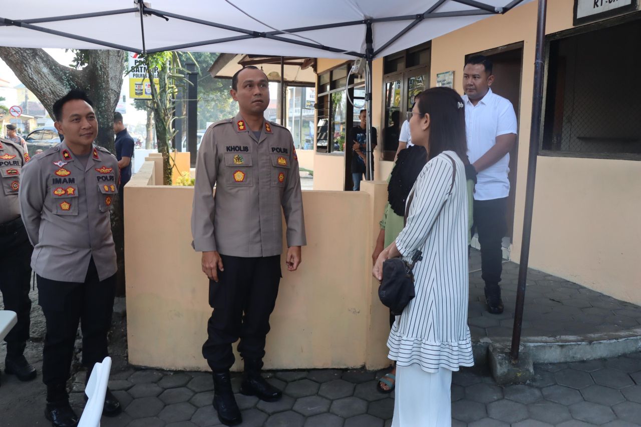 Polres Malang bersama pelaku UMKM korban Peristiwa Kanjuruhan Malang