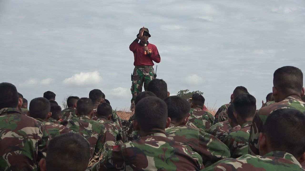 Lattek Raid Amfibi Siswa Dikmaba dan Dikmatadi di Pusat Latihan Pertempuran Marinir 5 Baluran 
