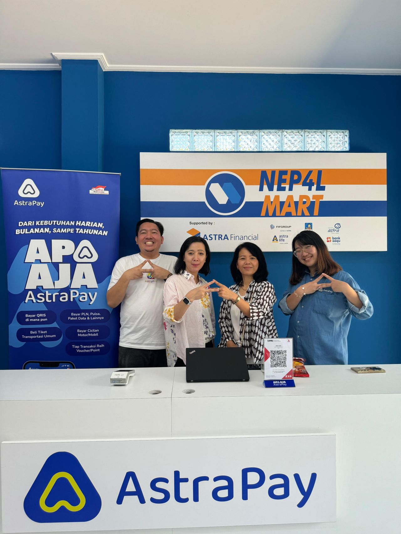 Pengenalan AstraPay dalam sistem POS (point of sales) di kasir SMKN 4 Padalarang