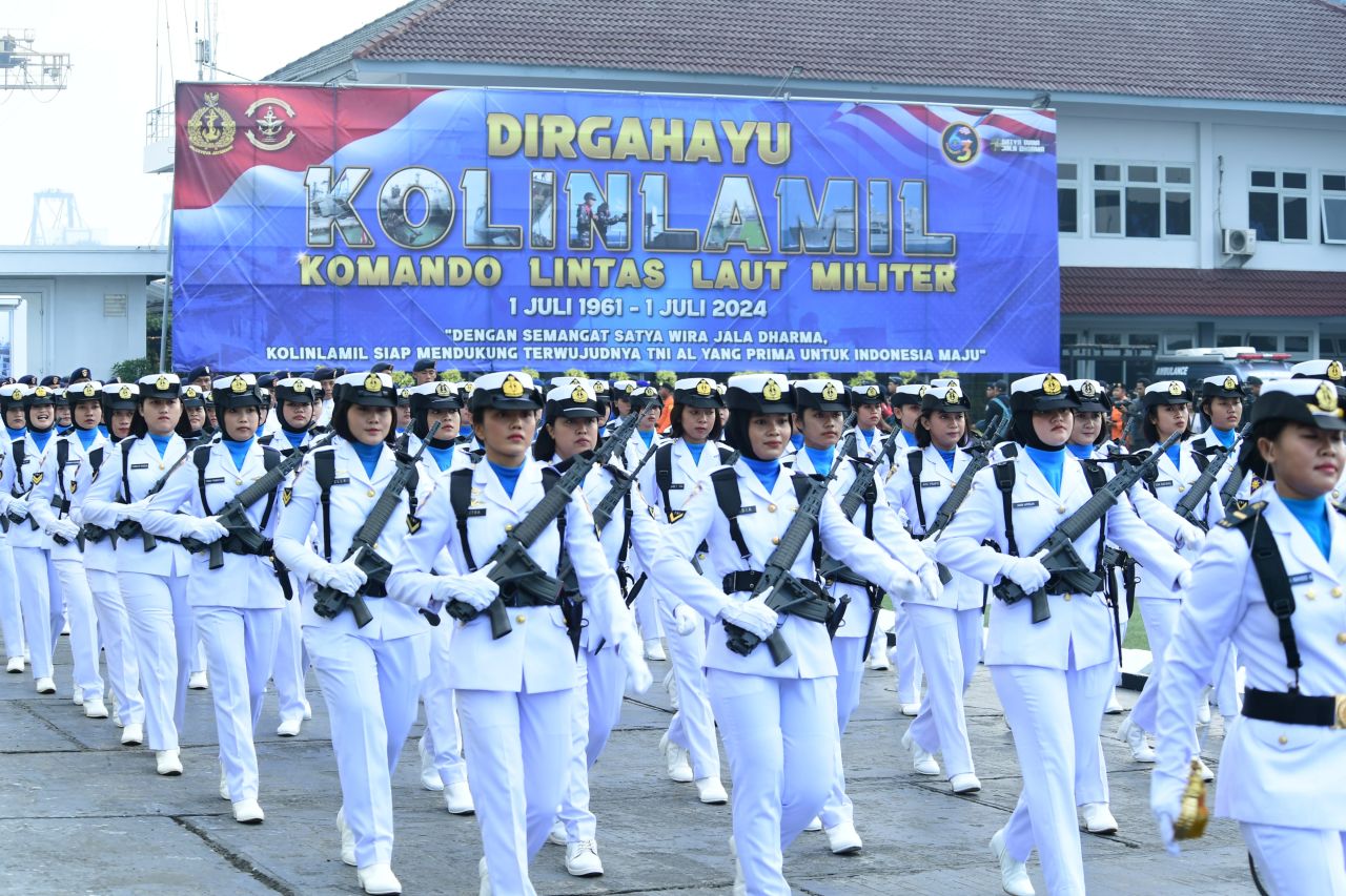 Hadiri Upacara HUT Ke-63 Kolinlamil Dankodiklatal Dukung Visi Indonesia Emas 2024