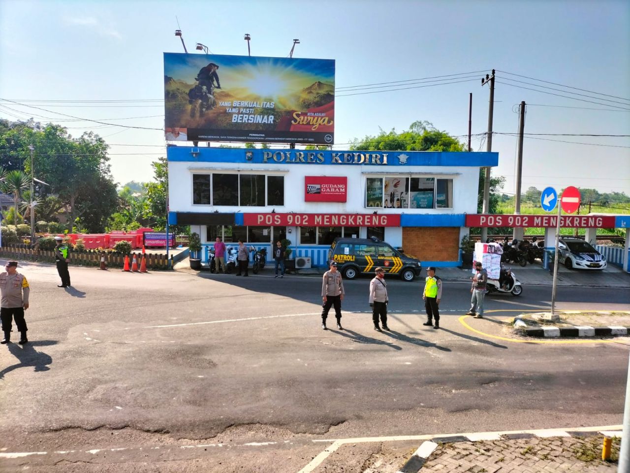 Siaga di Perbatasan Kediri-Kertosono