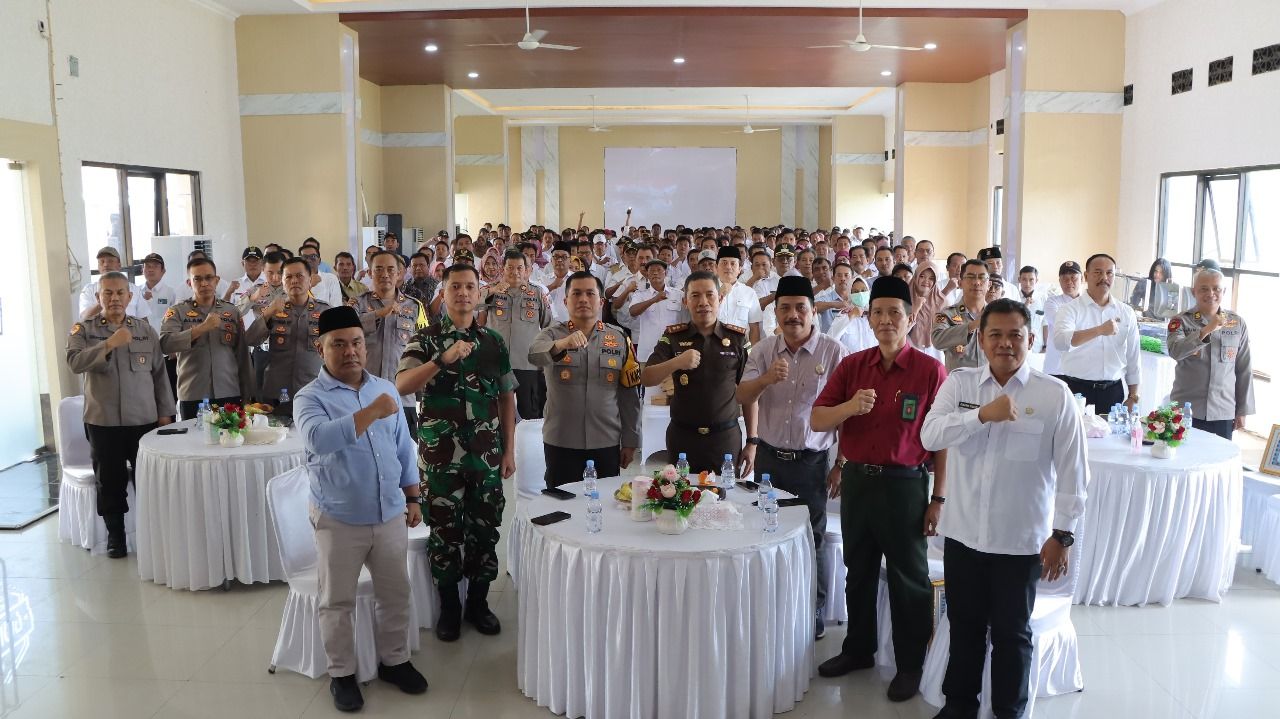 Pertemuan Poles Nganjuk dengan para kades