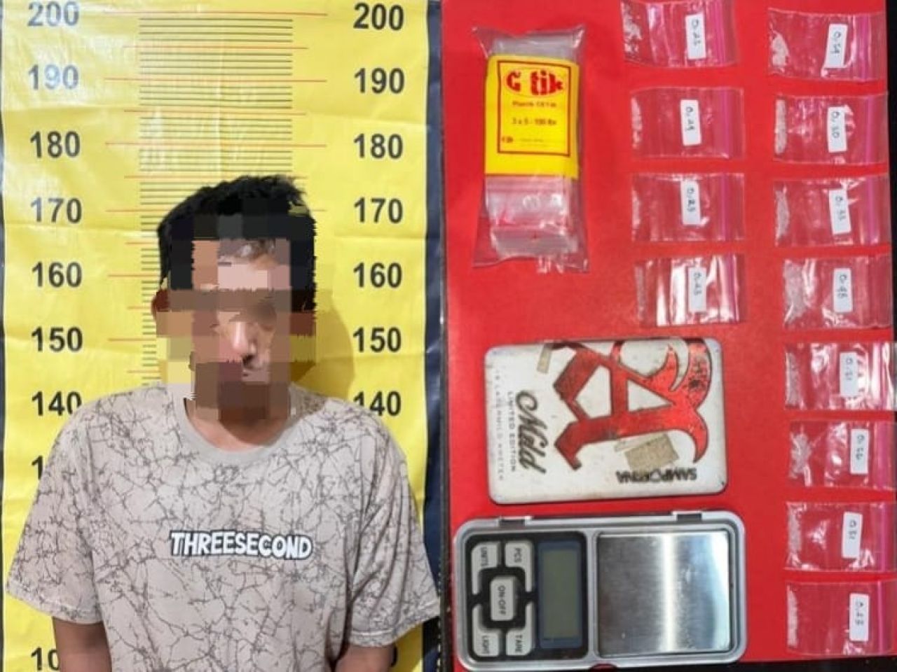 Terduga pengedar sabu modus ranjau