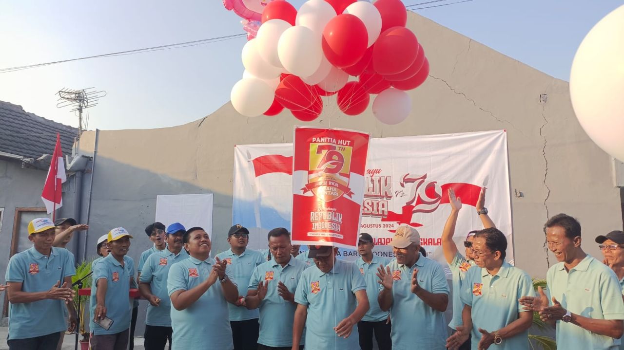 Pelepasan balon rangkain HUT RI ke-79